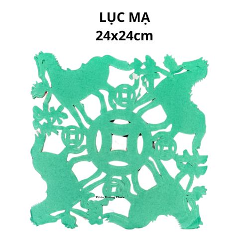 Lục mạ giấy cúng vàng mã 24x24cm 5 tờ